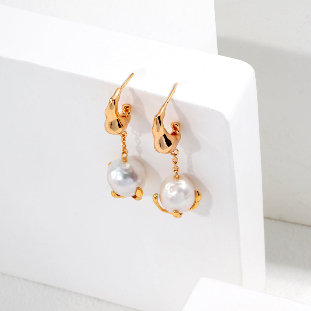 Baroque Pearl Drop Earrings