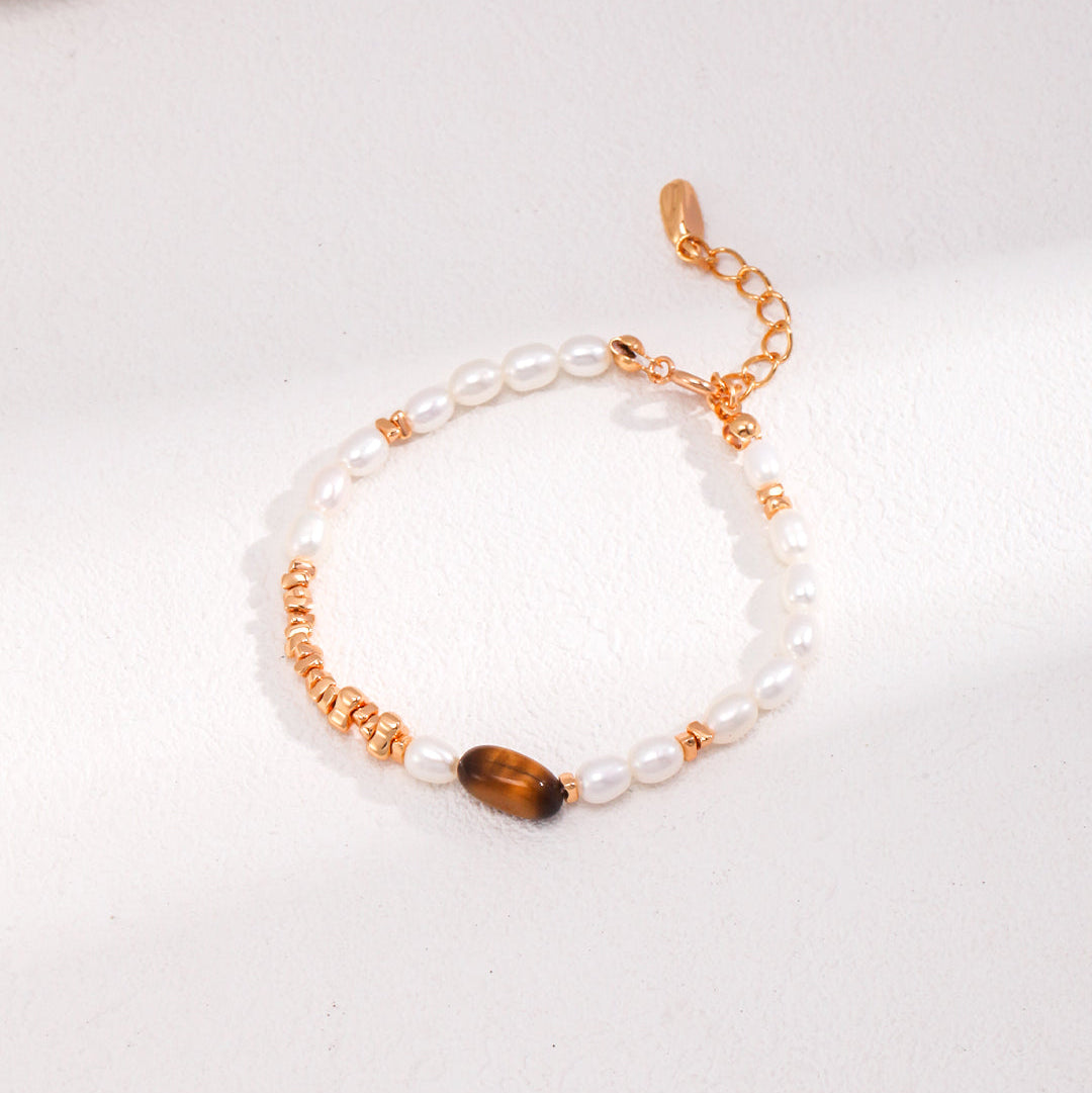 Tigerauge Perlenarmband