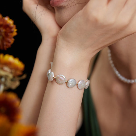 Barockes Knopfperlenarmband