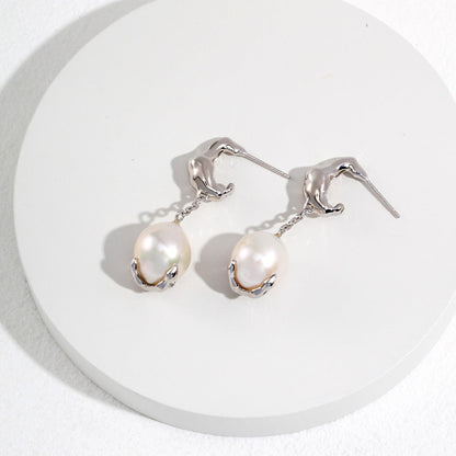 Baroque Pearl Drop Earrings