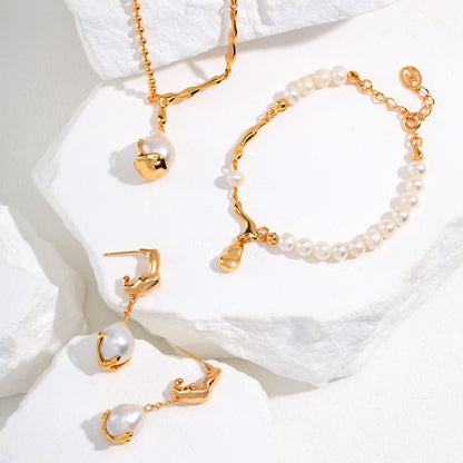 Baroque Pearl Drop Earrings