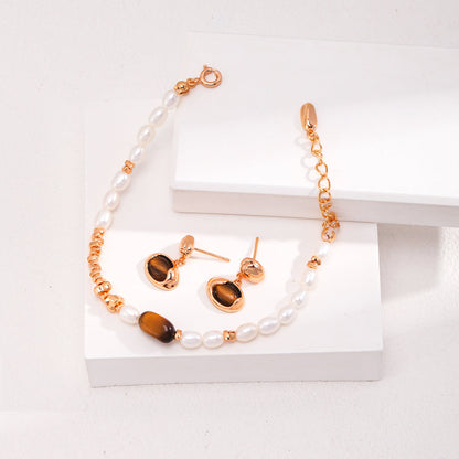 Tigerauge Perlenarmband