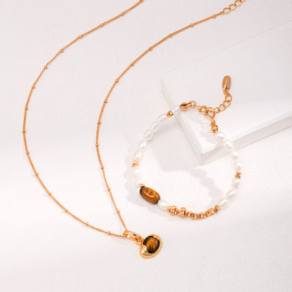 Tigerauge Perlenarmband