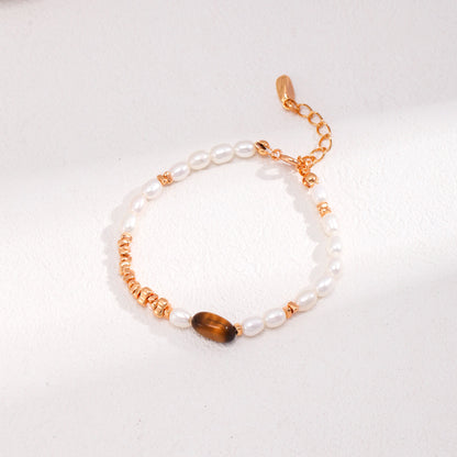Tigerauge Perlenarmband