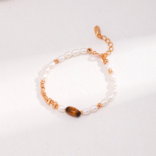 Tigerauge Perlenarmband