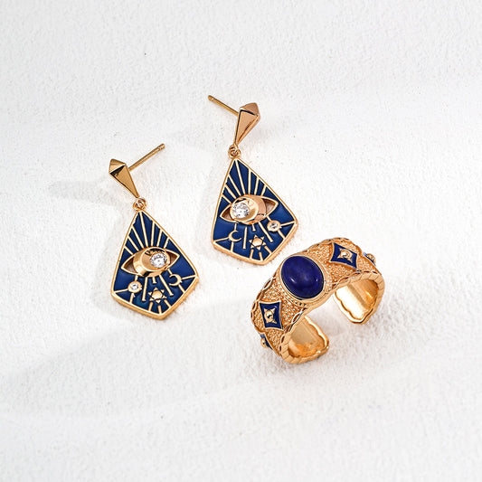 Vintage-style Lapis Lazuli Ring
